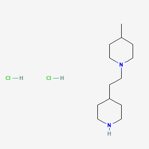 molecular formula C13H28Cl2N2 B1424708 4-甲基-1-[2-(4-哌啶基)乙基]哌啶二盐酸盐 CAS No. 30131-19-2