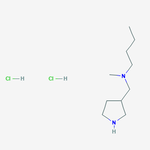 molecular formula C10H24Cl2N2 B1424709 n-Methyl-n-(3-pyrrolidinylmethyl)-1-butanamine dihydrochloride CAS No. 1219964-16-5