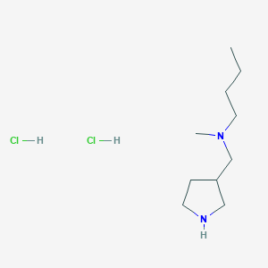 molecular formula C10H24Cl2N2 B1424709 n-甲基-n-(3-吡咯烷基甲基)-1-丁胺二盐酸盐 CAS No. 1219964-16-5