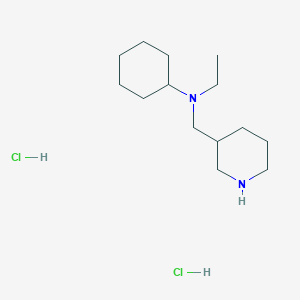 molecular formula C14H30Cl2N2 B1424721 n-Ethyl-n-(3-piperidinylmethyl)cyclohexanamine dihydrochloride CAS No. 1220034-33-2
