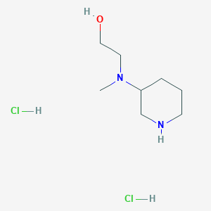 molecular formula C8H20Cl2N2O B1424722 2-[Methyl(3-piperidinyl)amino]-1-ethanol dihydrochloride CAS No. 1219957-18-2