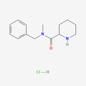 molecular formula C14H21ClN2O B1424728 N-Benzyl-N-methyl-2-piperidinecarboxamide hydrochloride CAS No. 205993-72-2