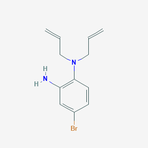 molecular formula C12H15BrN2 B1424729 N-1,N-1-二烯丙基-4-溴-1,2-苯二胺 CAS No. 1220016-76-1