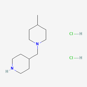 molecular formula C12H26Cl2N2 B1424730 4-Methyl-1-(4-piperidinylmethyl)piperidine dihydrochloride CAS No. 1211499-19-2