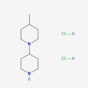 molecular formula C11H24Cl2N2 B1424740 4-(4-甲基-1-哌啶基)哌啶二盐酸盐 CAS No. 1211484-99-9