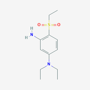 molecular formula C12H20N2O2S B1424746 N1,N1-二乙基-4-(乙基磺酰基)-1,3-苯二胺 CAS No. 1220028-93-2