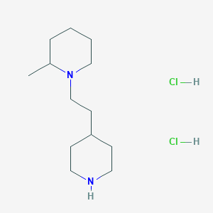 molecular formula C13H28Cl2N2 B1424760 2-甲基-1-[2-(4-哌啶基)乙基]哌啶二盐酸盐 CAS No. 1219981-25-5