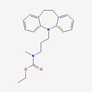 molecular formula C21H26N2O2 B1424768 Ethyl (3-(10,11-dihydro-5H-dibenz(b,f)azepin-5-yl)propyl)methylcarbamate CAS No. 27097-69-4