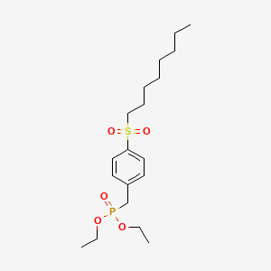 Diethyl {[4-(octane-1-sulfonyl)phenyl]methyl}phosphonate