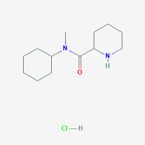 molecular formula C13H25ClN2O B1424775 N-Cyclohexyl-N-methyl-2-piperidinecarboxamide hydrochloride CAS No. 1236262-30-8
