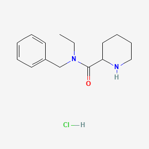 molecular formula C15H23ClN2O B1424776 N-苄基-N-乙基-2-哌啶甲酰胺盐酸盐 CAS No. 1246172-72-4