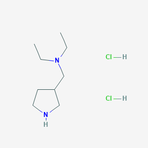 molecular formula C9H22Cl2N2 B1424783 n-Ethyl-n-(3-pyrrolidinylmethyl)-1-ethanamine dihydrochloride CAS No. 1219981-40-4