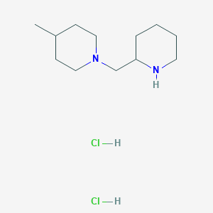 molecular formula C12H26Cl2N2 B1424793 4-Methyl-1-(2-piperidinylmethyl)piperidine dihydrochloride CAS No. 1220018-85-8