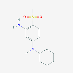molecular formula C14H22N2O2S B1424795 N1-环己基-N1-甲基-4-(甲基磺酰基)-1,3-苯二胺 CAS No. 1220033-81-7