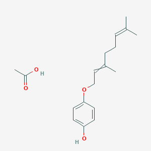 Acetic acid;4-(3,7-dimethylocta-2,6-dienoxy)phenol