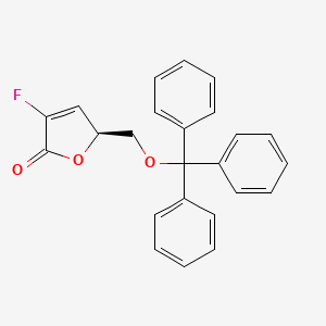 (2S)-4-fluoro-2-(trityloxymethyl)-2H-furan-5-one