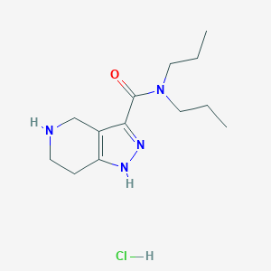 molecular formula C13H23ClN4O B1424800 N,N-二丙基-4,5,6,7-四氢-1H-吡唑并-[4,3-c]吡啶-3-甲酰胺盐酸盐 CAS No. 1220034-09-2
