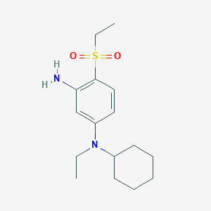 molecular formula C16H26N2O2S B1424807 N1-环己基-N1-乙基-4-(乙基磺酰基)-1,3-苯二胺 CAS No. 1219972-64-1