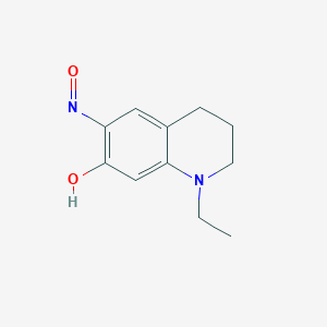 7-Quinolinol, 1-ethyl-1,2,3,4-tetrahydro-6-nitroso-