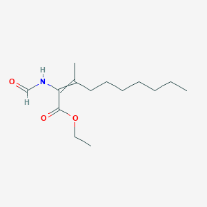 Ethyl 2-formamido-3-methyldec-2-enoate