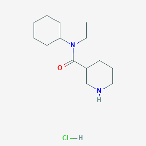 molecular formula C14H27ClN2O B1424810 盐酸N-环己基-N-乙基-3-哌啶甲酰胺 CAS No. 1219972-75-4