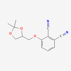 3-[(2,2-Dimethyl-1,3-dioxolan-4-yl)methoxy]benzene-1,2-dicarbonitrile