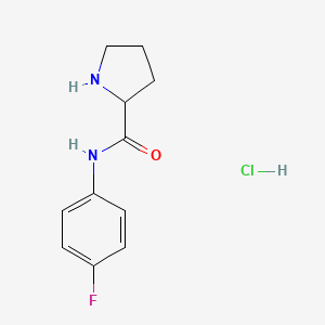 molecular formula C11H14ClFN2O B1424816 N-(4-氟苯基)-2-哌啶甲酰胺盐酸盐 CAS No. 1236267-75-6