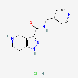 molecular formula C13H16ClN5O B1424817 N-(4-吡啶甲基)-4,5,6,7-四氢-1H-吡唑并[4,3-c]吡啶-3-甲酰胺盐酸盐 CAS No. 1220035-44-8