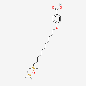 4-{[11-(Pentamethyldisiloxanyl)undecyl]oxy}benzoic acid