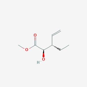 4-Pentenoic acid, 3-ethyl-2-hydroxy-, methyl ester, (2R,3S)-