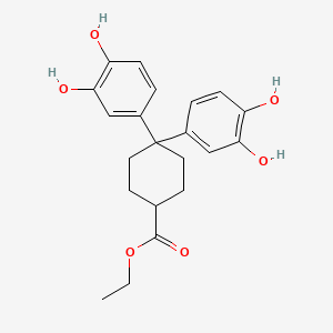 Ethyl 4,4-bis(3,4-dihydroxyphenyl)cyclohexane-1-carboxylate