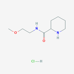 molecular formula C9H19ClN2O2 B1424834 N-(2-Methoxyethyl)-2-piperidinecarboxamide hydrochloride CAS No. 1236262-33-1