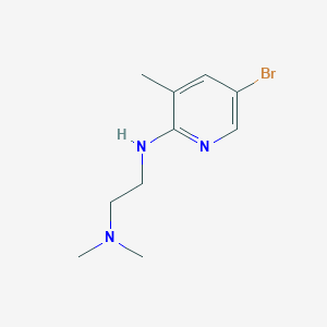 molecular formula C10H16BrN3 B1424835 N1-(5-溴-3-甲基-2-吡啶基)-N2,N2-二甲基-1,2-乙二胺 CAS No. 1220035-16-4