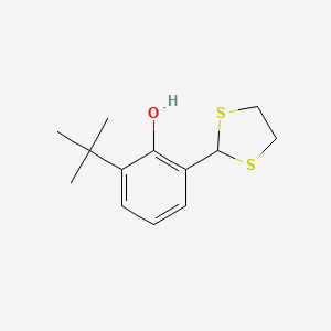 2-tert-Butyl-6-(1,3-dithiolan-2-yl)phenol