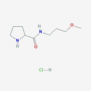 molecular formula C9H19ClN2O2 B1424854 N-(3-甲氧基丙基)-2-哌啶甲酰胺盐酸盐 CAS No. 1236261-21-4