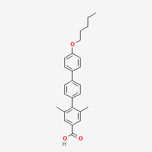 3,5-Dimethyl-4-[4-(4-pentoxyphenyl)phenyl]benzoic acid