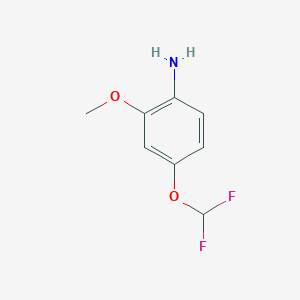 molecular formula C8H9F2NO2 B1424863 4-(Difluoromethoxy)-2-methoxyaniline CAS No. 1159694-59-3