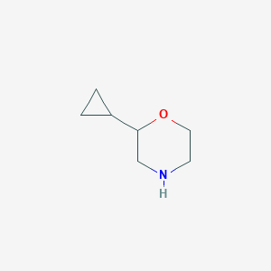 molecular formula C7H13NO B1424871 2-环丙基吗啉 CAS No. 1063734-79-1
