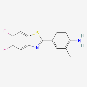 2-(4-Amino-3-methylphenyl)-5,6-difluorobenzothiazole