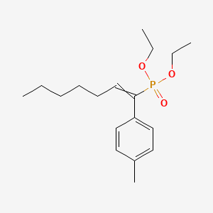 Diethyl [1-(4-methylphenyl)hept-1-en-1-yl]phosphonate