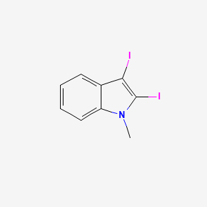 1H-Indole, 2,3-diiodo-1-methyl-