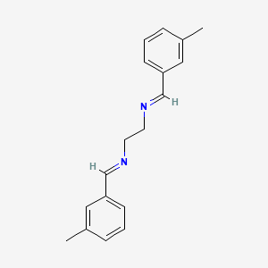 (E,E)-N,N'-(Ethane-1,2-diyl)bis[1-(3-methylphenyl)methanimine]