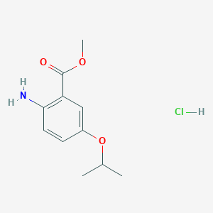 B1424877 Methyl 2-amino-5-(propan-2-yloxy)benzoate hydrochloride CAS No. 1305711-73-2
