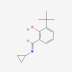 2-Tert-butyl-6-[(cyclopropylamino)methylidene]cyclohexa-2,4-dien-1-one