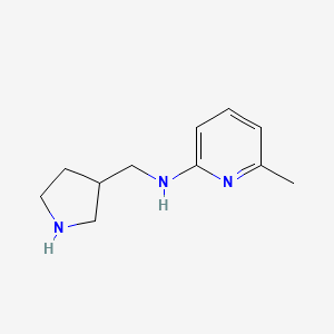 molecular formula C11H17N3 B1424880 6-甲基-N-(吡咯烷-3-基甲基)吡啶-2-胺 CAS No. 1258640-10-6