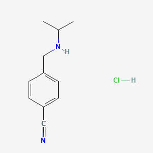 B1424881 4-{[(Propan-2-yl)amino]methyl}benzonitrile hydrochloride CAS No. 1251923-99-5