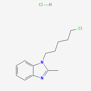 molecular formula C13H18Cl2N2 B1424885 1-(5-氯戊基)-2-甲基-1H-1,3-苯并二唑盐酸盐 CAS No. 1258650-81-5