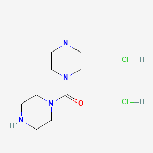 molecular formula C10H22Cl2N4O B1424891 1-甲基-4-[(哌嗪-1-基)羰基]哌嗪二盐酸盐 CAS No. 1305711-94-7