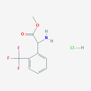 molecular formula C10H11ClF3NO2 B1424898 2-氨基-2-[2-(三氟甲基)苯基]乙酸甲酯盐酸盐 CAS No. 959139-69-6