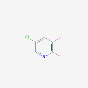 molecular formula C5H2ClI2N B1424902 5-氯-2,3-二碘吡啶 CAS No. 1261365-71-2